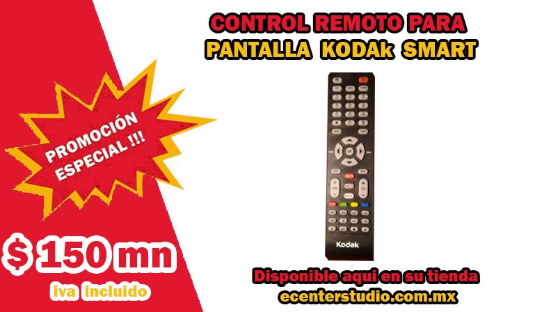 CONTROL REMOTO PARA PANTALLA KODAk SMART